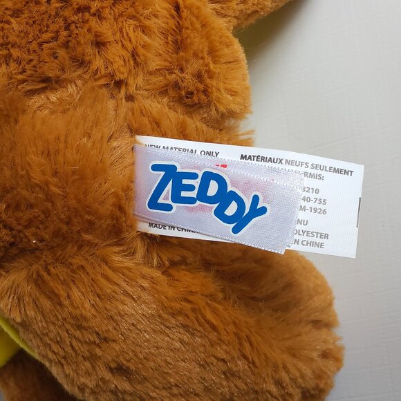 VINTAGE Zellers ZEDDY BEAR BNWT 💚❤️💛💙 Teddy Bear HBC Hudsons Bay - Picture 5 of 9